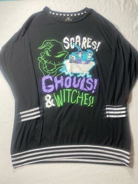 Disney The Nightmare Before Christmas Black Sleep Shirt